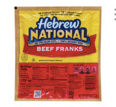 Hebrew National Kosher Franks Hot Dogs 6ct 10.3oz