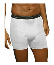 Authentic Men's  White Boxer Briefs 3Pk