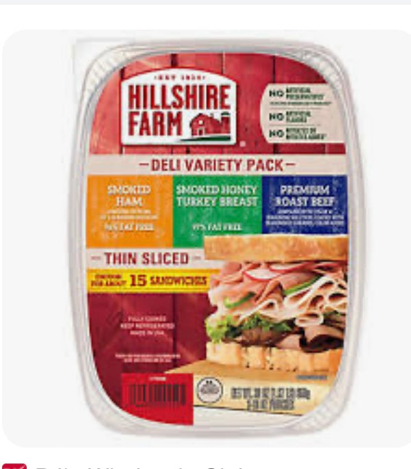 Hillshire Farm Variety Pk - Turkey, Ham & Roast Beef 3Pk