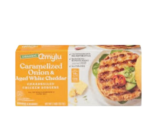 Amylu Caramalized Onion & Gouda Chicken Burgers 8ct