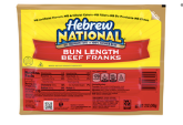 Hebrew National Kosher Beef Franks Bun Size 6ct 12oz