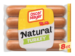 Oscar Meyer Natural Turkey Franks 8ct 16oz