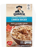 Quaker Maple & Brown Lower Sugar Instant Oatmeal 10ct