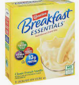 Carnation Breakfast Essentials Powder Drink Mix, Classic French Vanilla, 10ct