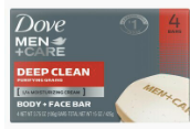 Dove Men+Care Deep Clean Soap Bar 6Pk